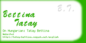 bettina tatay business card